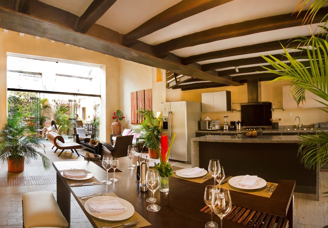 Imagen del bar/restaurante del Hotel Casa Carolina Hotel Cartagena. Foto 2