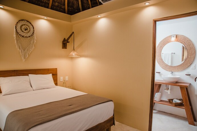 Imagen de la habitación del Hotel Casabakal - A Pie De Laguna - Bacalar. Foto 12