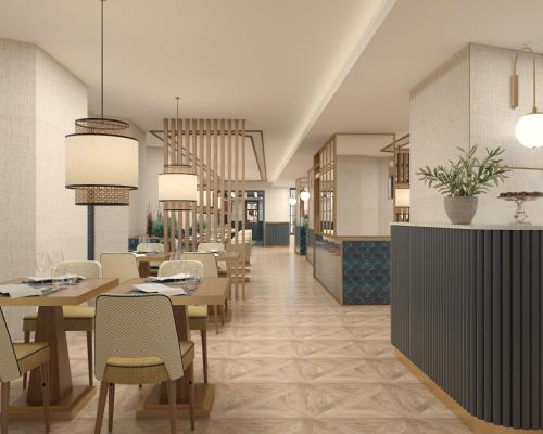 Imagen del bar/restaurante del Hotel Catalonia Puerta del Mar. Foto 2