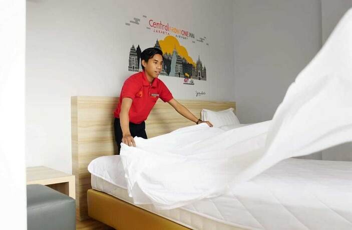Imagen de la habitación del Hotel Central Front One Inn Jakarta Airport. Foto 17