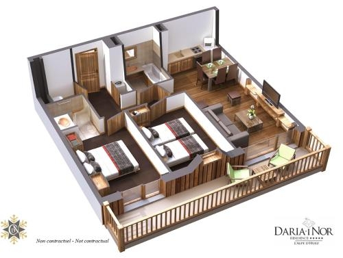 Imagen de la habitación del Hotel Chalet Des Neiges R&eacute;sidence Daria-i Nor. Foto 8