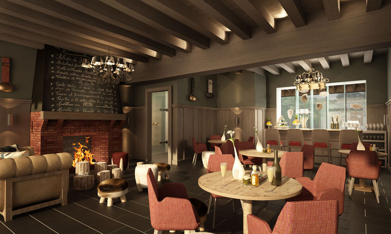 Imagen del bar/restaurante del Hotel Chalet La Mainaz Restaurant and Resort. Foto 8