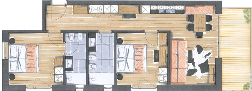 Imagen de la habitación del Hotel Chalet Nora. Foto 6