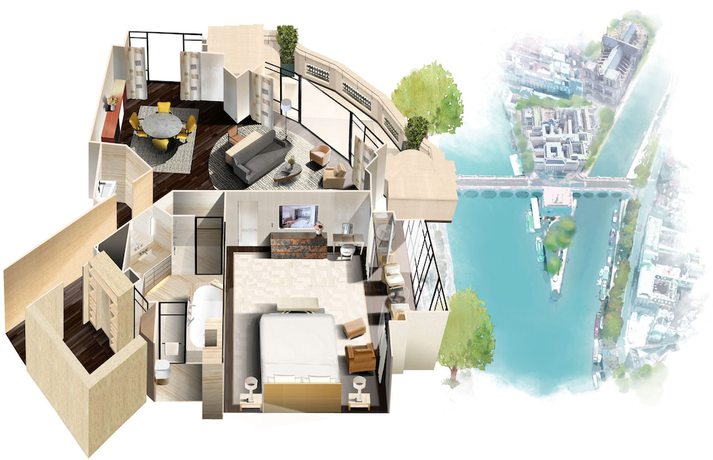 Imagen de la habitación del Hotel Cheval Blanc Paris. Foto 17