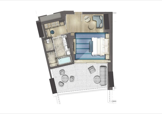 Imagen de la habitación del Hotel City Of Dreams Mediterranean - Integrated Resort, Casino And Entertainment. Foto 9