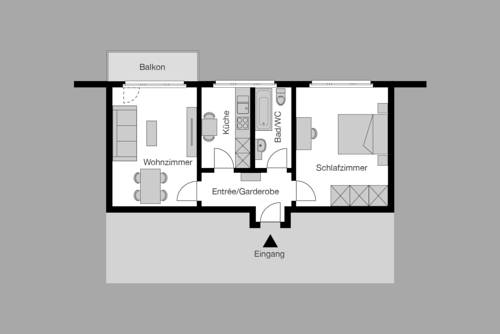 Imagen de la habitación del Hotel City Stay Apartments Nordstrasse. Foto 7