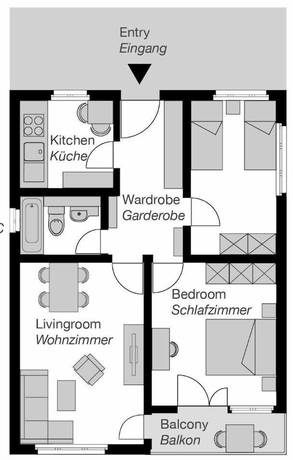Imagen de la habitación del Hotel City Stay Apartments Ringstrasse. Foto 12