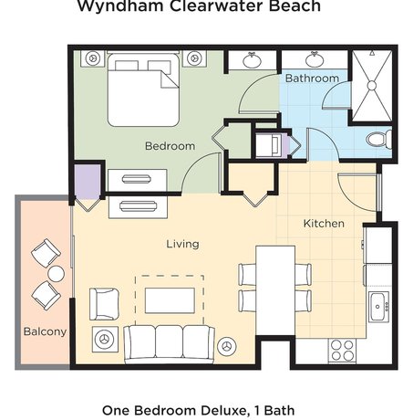 Imagen de la habitación del Hotel Club Wyndham Clearwater Beach. Foto 10