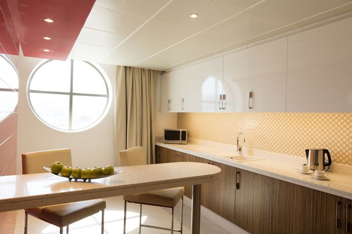 Imagen del bar/restaurante del Hotel Coral Muscat And Apartment. Foto 3
