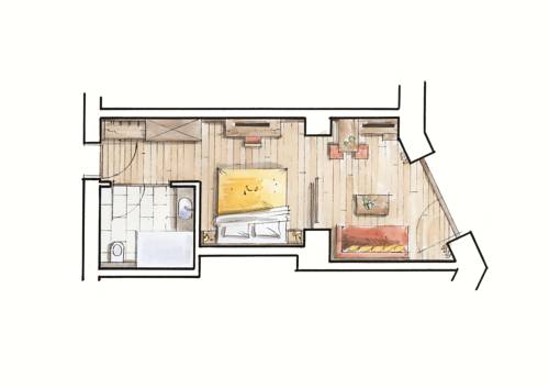 Imagen de la habitación del Hotel Cores. Foto 5