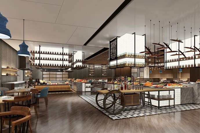 Imagen del bar/restaurante del Hotel Courtyard By Marriott Foshan Gaoming. Foto 2