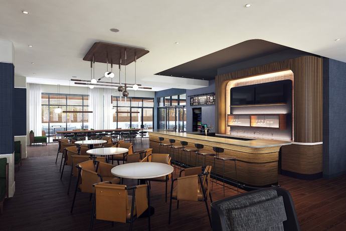Imagen del bar/restaurante del Hotel Courtyard By Marriott Rochester Downtown. Foto 3