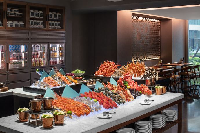 Imagen del bar/restaurante del Hotel Courtyard By Marriott Xiamen Haicang. Foto 5