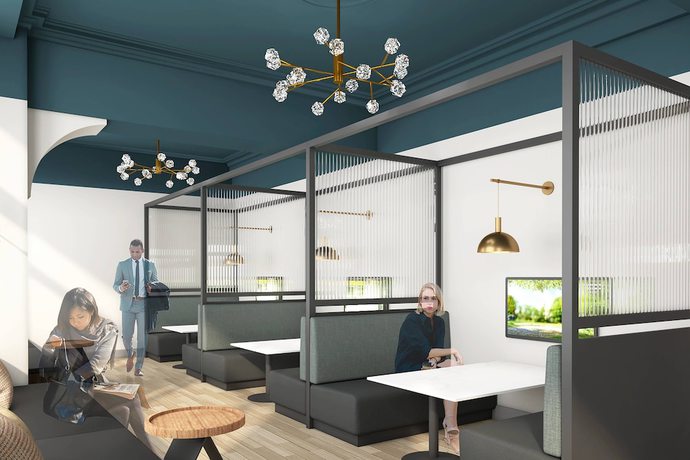 Imagen del bar/restaurante del Hotel Courtyard by Marriott Cincinnati Downtown. Foto 1