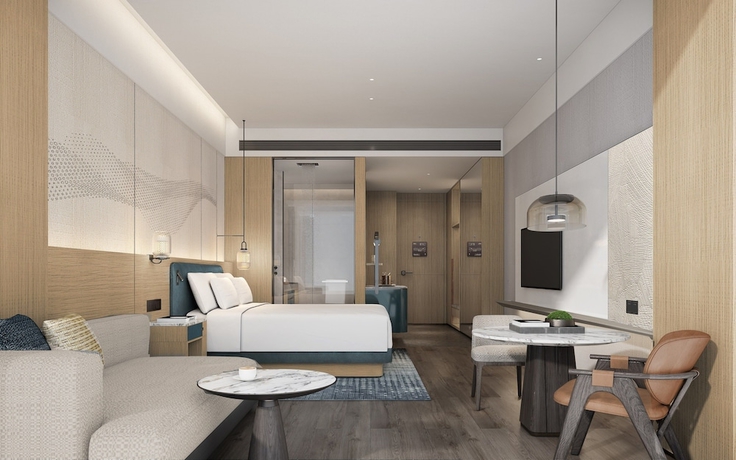 Imagen de la habitación del Hotel Courtyard by Marriott Rizhao. Foto 5