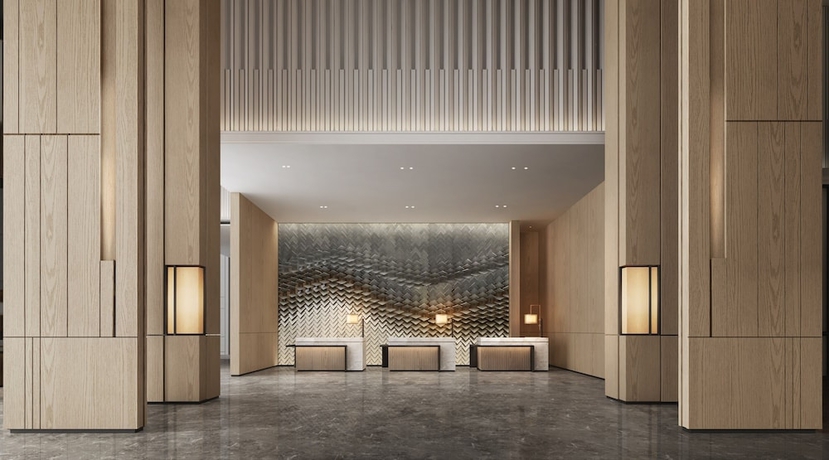 Imagen de la piscina del Hotel Courtyard by Marriott Rizhao. Foto 11