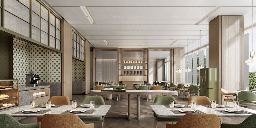 Imagen del bar/restaurante del Hotel Courtyard by Marriott Rizhao. Foto 4