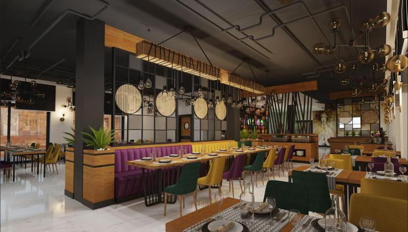 Imagen del bar/restaurante del Hotel DIWOTEL Frankfurt Airport Rüsselsheim. Foto 2