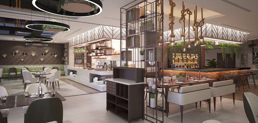 Imagen del bar/restaurante del Hotel Damac Hills 2 Hotel, an Edge by Rotana. Foto 3