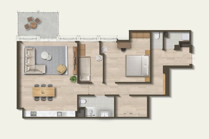 Imagen de la habitación del Hotel De Plesman Residences. Foto 14