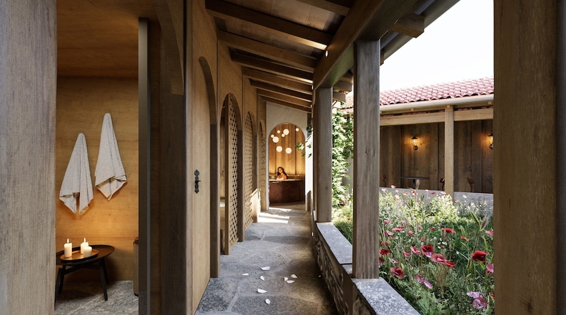 Imagen de la piscina del Hotel De la cigogne, Saint-Ursanne. Foto 13
