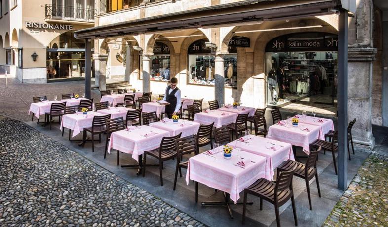 Imagen del bar/restaurante del Hotel Dell'angelo, Locarno. Foto 5