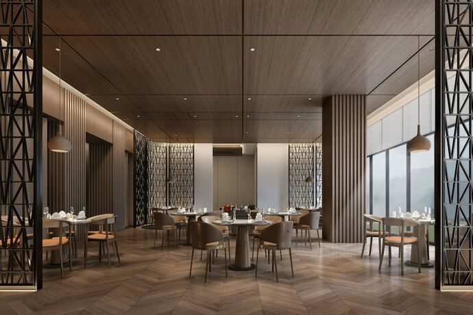 Imagen del bar/restaurante del Hotel Deltas By Marriott Jiuzhaigou. Foto 11