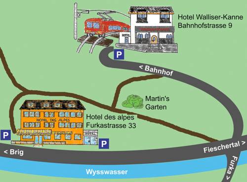 Imagen de la habitación del Hotel Des Alpes, Fiesch. Foto 5