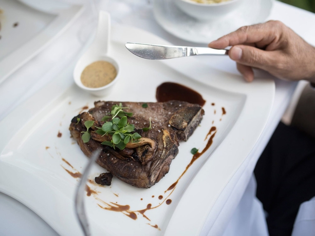 Imagen del bar/restaurante del Hotel Design-konferenzhotel Steinernes Schweinchen. Foto 6