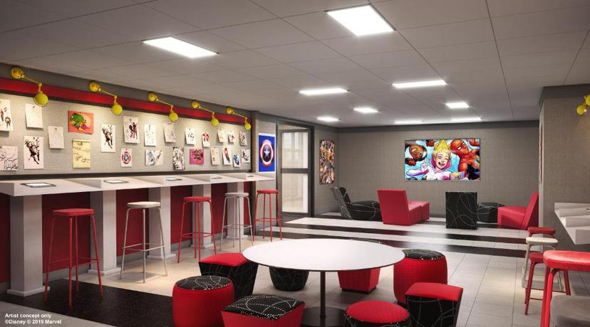 Imagen de los interiores del Hotel Disney New York - The Art Of Marvel. Foto 21