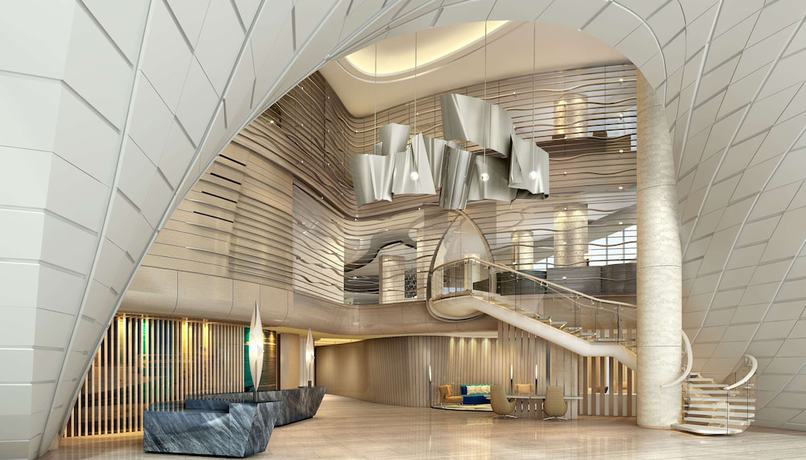 Imagen de los interiores del Hotel Doubletree By Hilton Ahmedabad. Foto 19