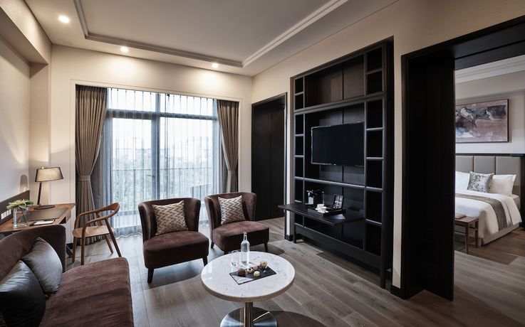 Imagen de la habitación del Hotel Doubletree By Hilton Shanghai Hongqiao. Foto 9