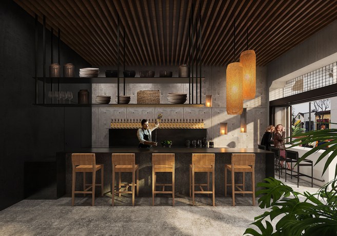 Imagen del bar/restaurante del Hotel Drift Santa Barbara. Foto 3