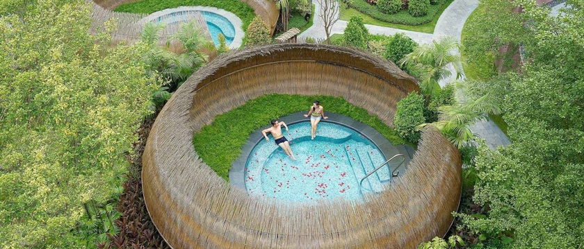 Imagen de la piscina del Hotel Dusit Devarana Hot Springs And Spa Conghua. Foto 18