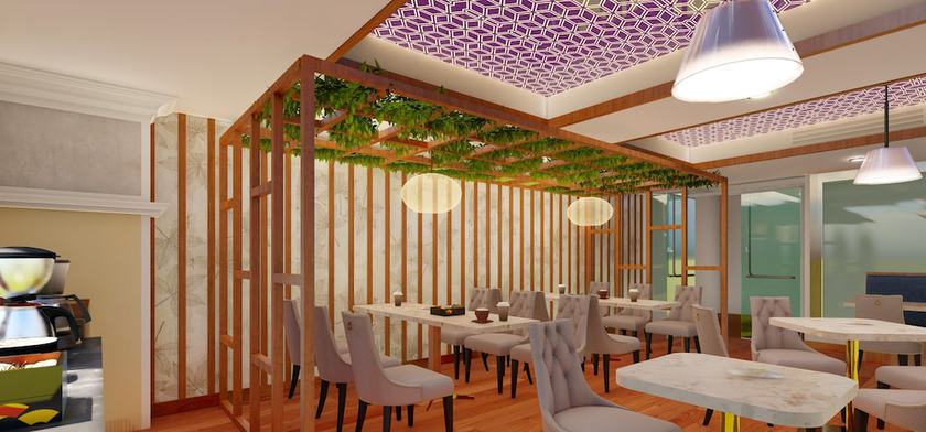 Imagen del bar/restaurante del Hotel Effotel By Sayaji Dehradun. Foto 5