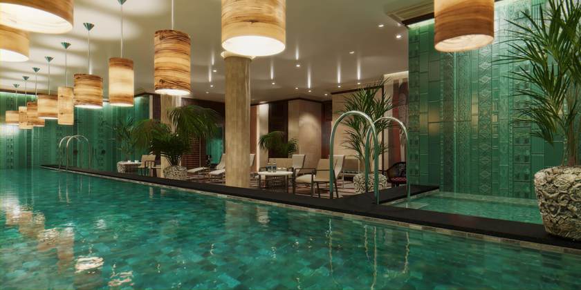 Imagen de la piscina del Hotel El Llorenç Parc De La Mar - Adults Only. Foto 19