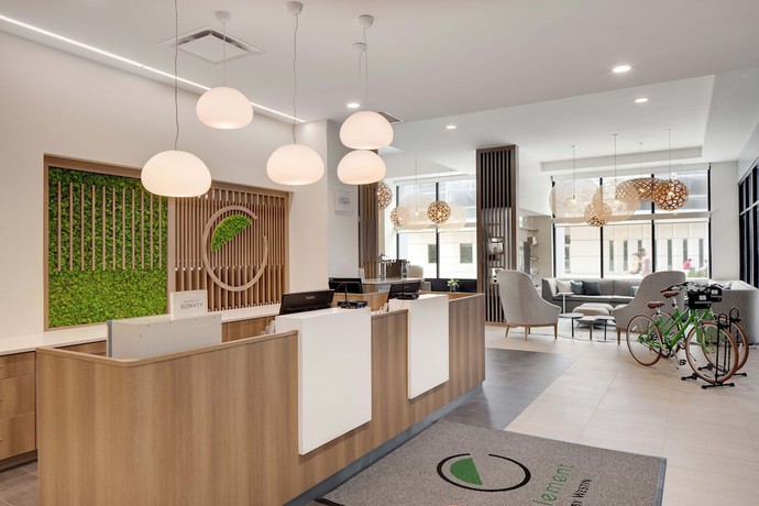Imagen de los interiores del Hotel Element Iowa City. Foto 18