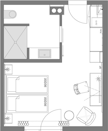 Imagen de la habitación del Hotel Emils. Foto 20
