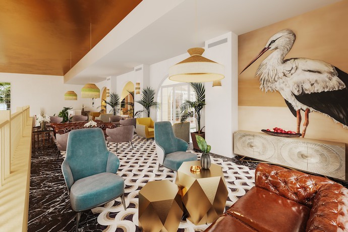 Imagen del bar/restaurante del Hotel Estefanía Boutique Suites. Foto 4