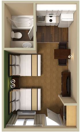 Imagen de la habitación del Hotel Extended Stay America Select Suites Newport News Oyster Pt. Foto 10