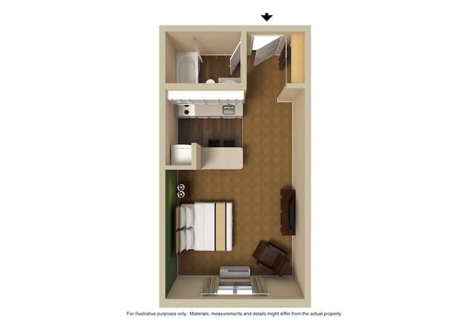 Imagen de la habitación del Hotel Extended Stay America Suites Detroit Madison Heights. Foto 15