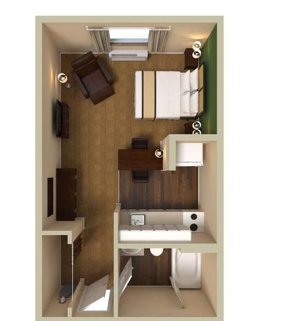 Imagen de la habitación del Hotel Extended Stay America Suites North Raleigh Wake Towne Dr. Foto 7