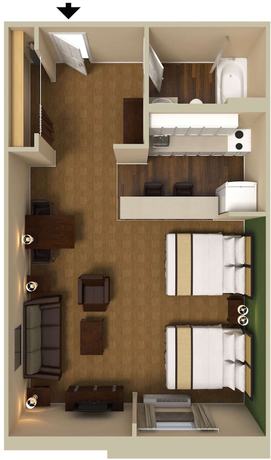 Imagen de la habitación del Hotel Extended Stay America Suites North Raleigh Wake Towne Dr. Foto 9