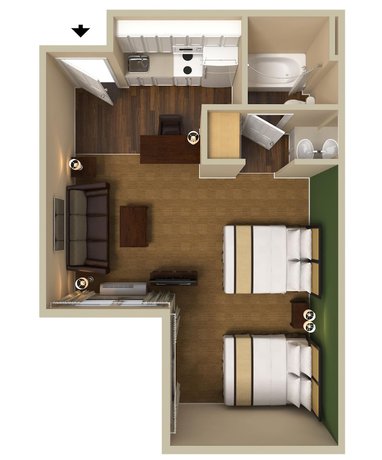Imagen de la habitación del Hotel Extended Stay America Suites Orlando Conv Ctr Universal Blvd. Foto 13