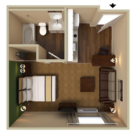 Imagen de la habitación del Hotel Extended Stay America Suites Orlando Conv Ctr Universal Blvd. Foto 14