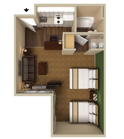 Imagen de la habitación del Hotel Extended Stay America Suites Orlando Lake Buena Vista. Foto 13