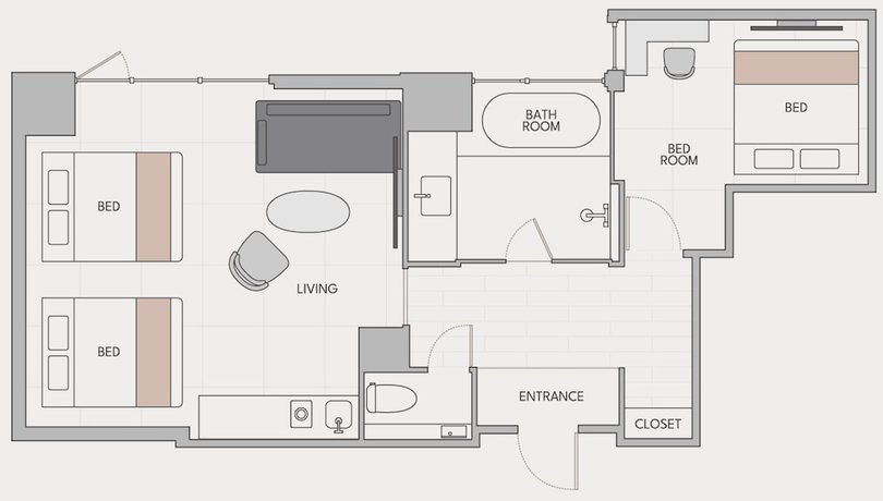 Imagen de la habitación del Hotel FAV HOTEL HAKODATE. Foto 17