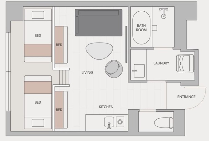 Imagen de la habitación del Hotel FAV HOTEL HIROSHIMA STADIUM. Foto 14
