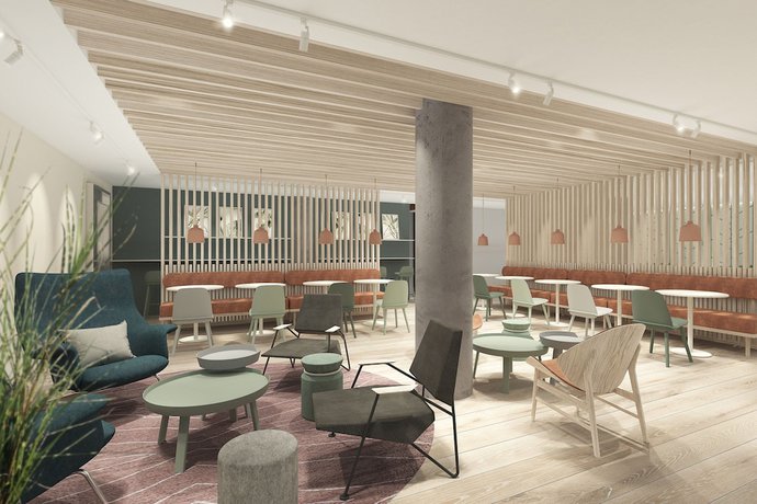 Imagen del bar/restaurante del Hotel Fairfield By Marriott Copenhagen Nordhavn. Foto 4