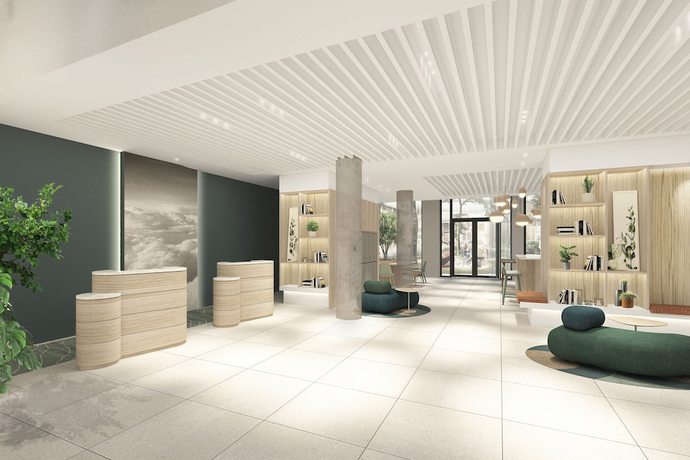 Imagen de los interiores del Hotel Fairfield By Marriott Copenhagen Nordhavn. Foto 10